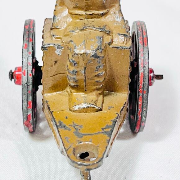 Vintage Barclay Manoil Ammo Supply Cart Wagon with Soldier MV-071 Red Wheels - Picture 10 of 14